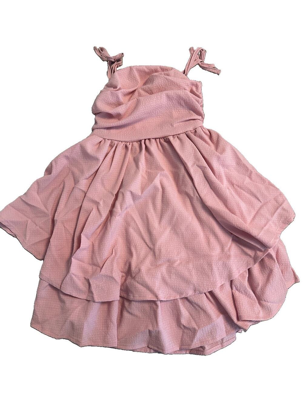 SHEIN Girls 11y Pink ruffle dress- NEW